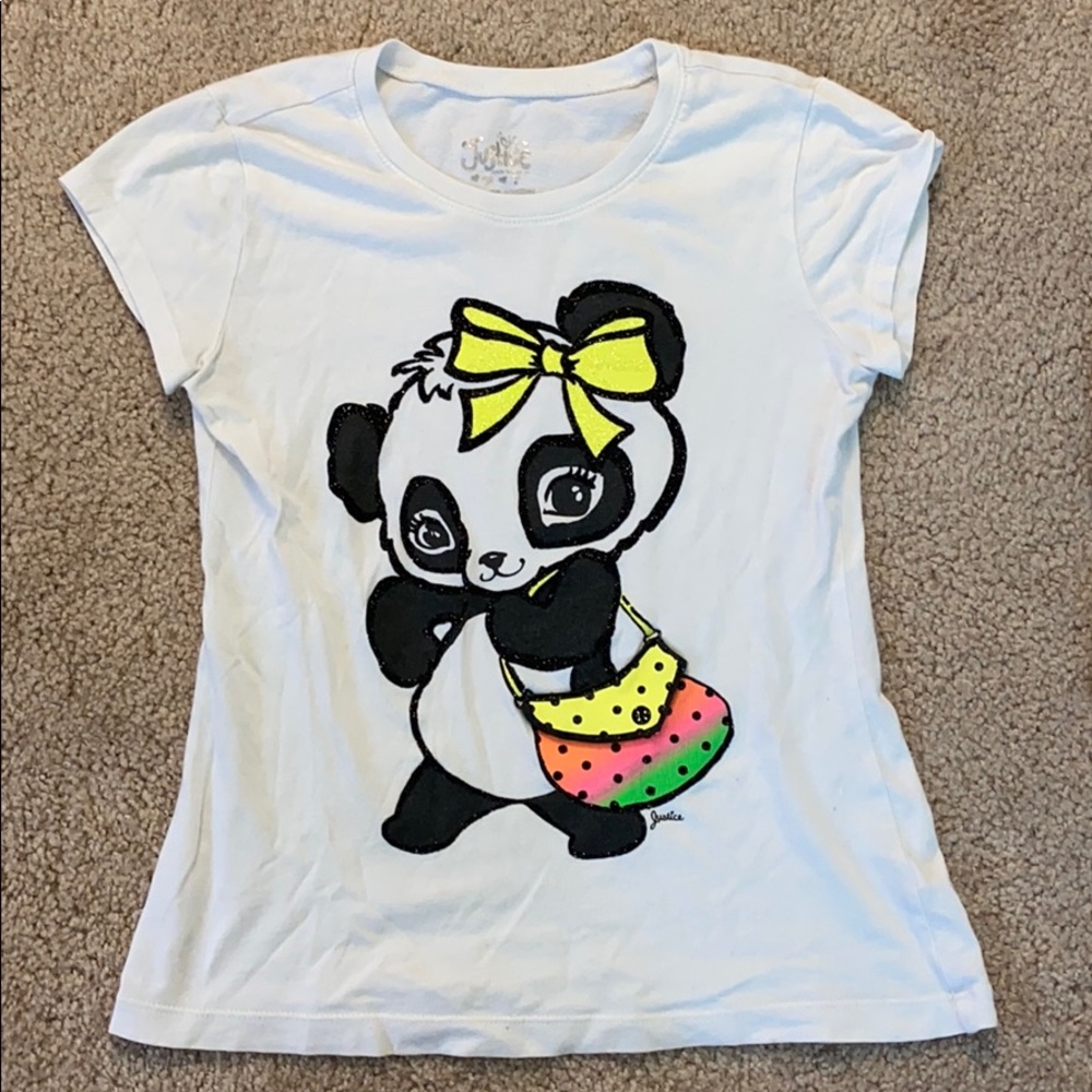 sparkly panda justice tee